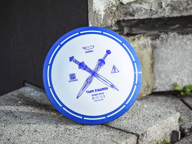 Yikundiscs PDGA Approved 170-176g blue disc supports consistent distance on courses.