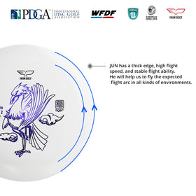 yikundiscs pdga-approved label on the disc indicates standard compliance