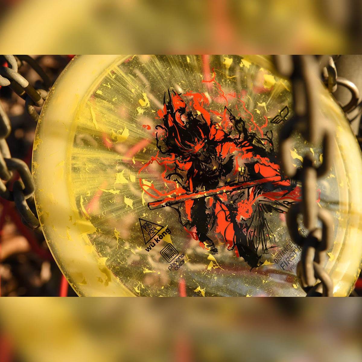 Yikun Pro Worlds 2025 disc angled-shot shows yellow finish aids quick recognition.