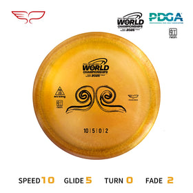 Yikundiscs Pro Worlds 2025 WUKONG disc offers precise control on approaches.