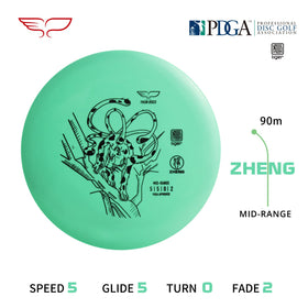 Yikun Discs Remix Midrange grip close-up emphasizing comfortable grasp for steady releases.