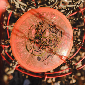 Yikundiscs Remix midrange orange Nezha artwork adds distinctive visual appeal