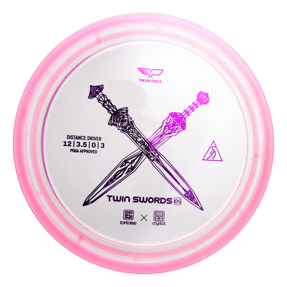 Yikundiscs Yikun Twin Swords front view highlighting beginner-friendly distance