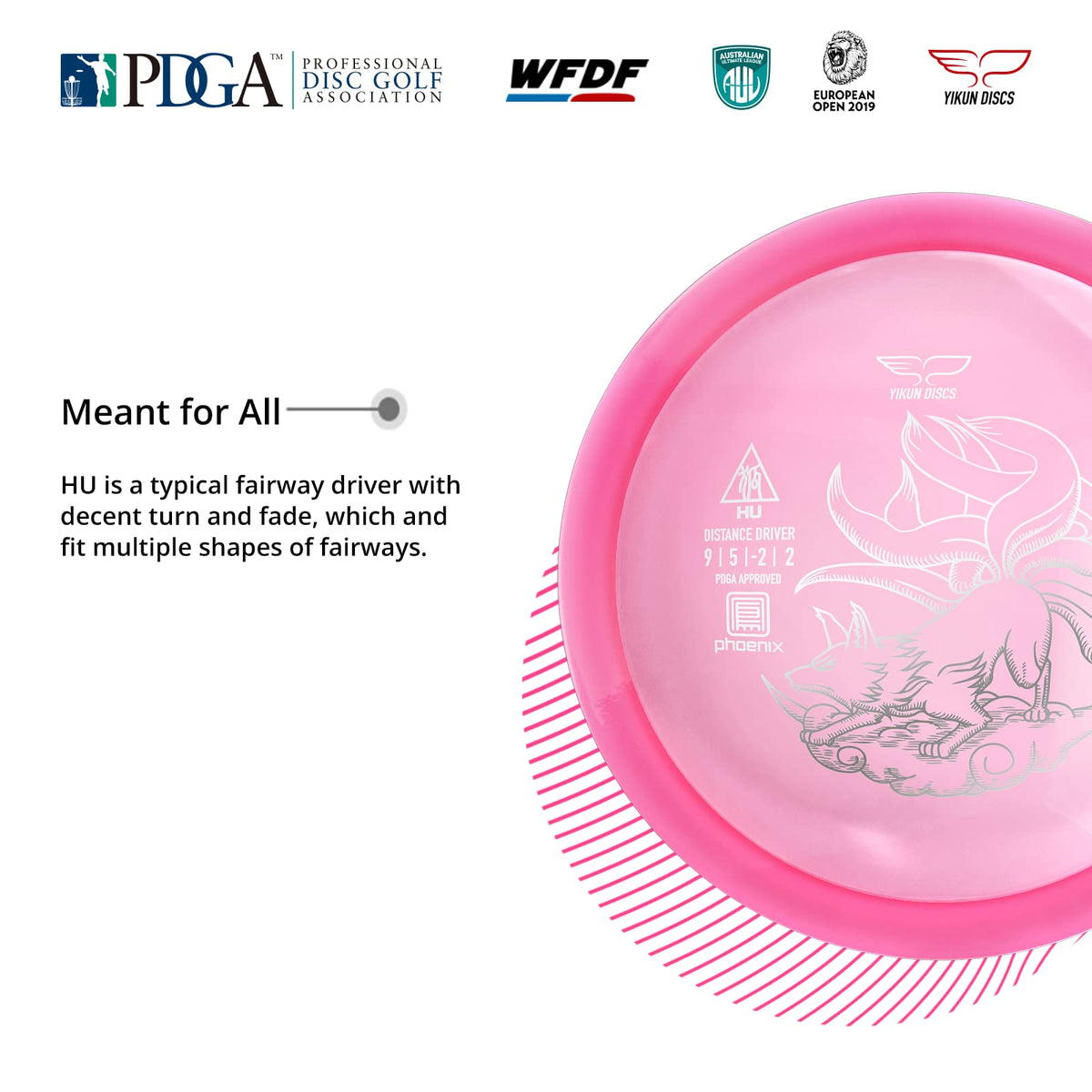 Yikun Disc Golf Driver diameter 8.34 inches supports stable, repeatable flights.