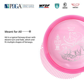 Yikun Disc Golf Driver diameter 8.34 inches supports stable, repeatable flights.