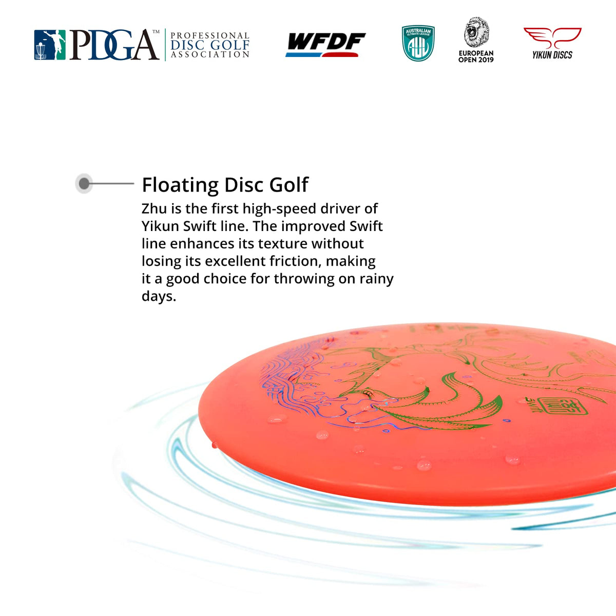 Yikundiscs Yikun disc golf driver uses lightweight material for easier throws