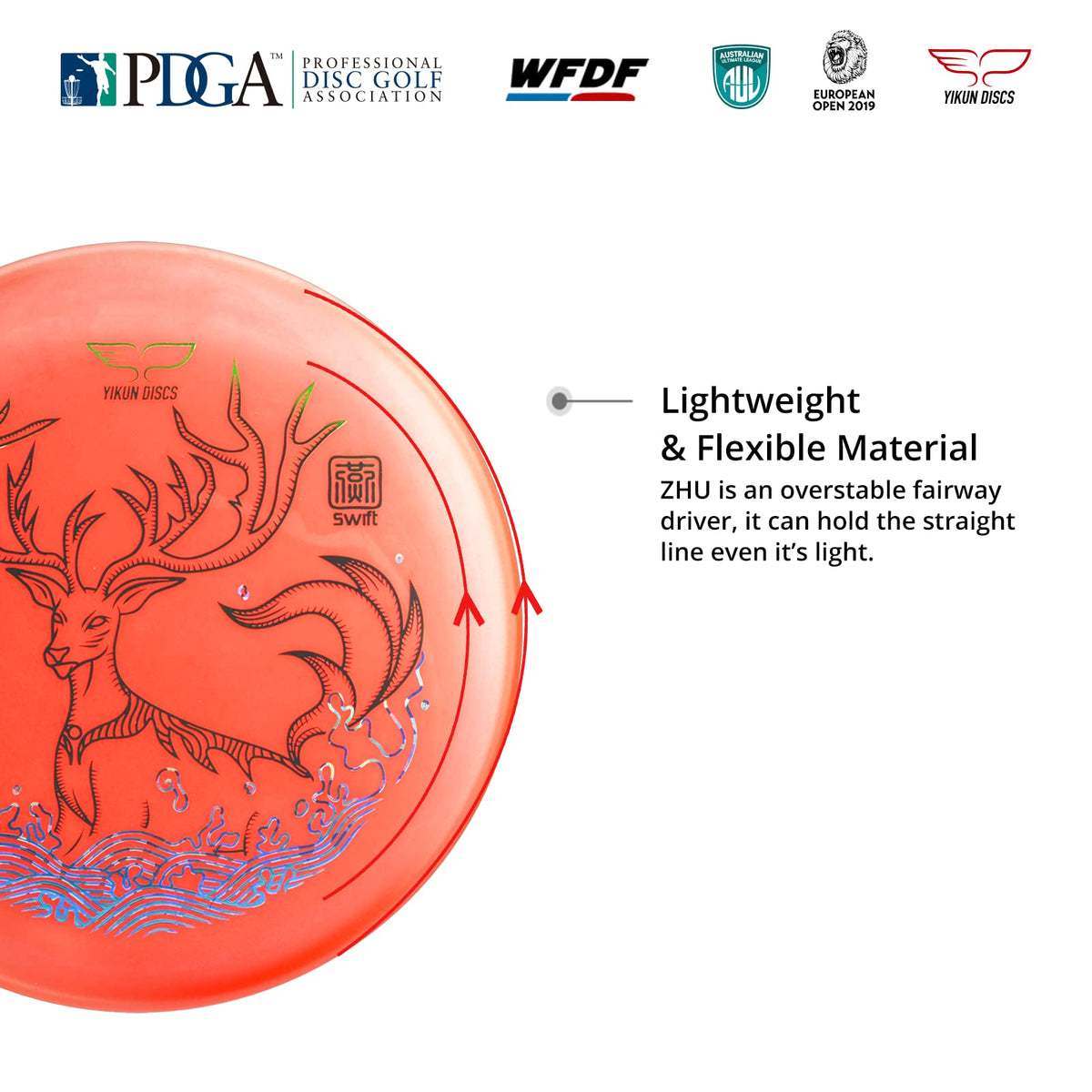 Yikundiscs Yikun disc golf driver overstable fairway supports controlled fades
