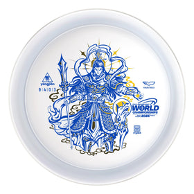 Yikun Disc Golf Overstable Driver Crystal Series front view with premium crystal shine.