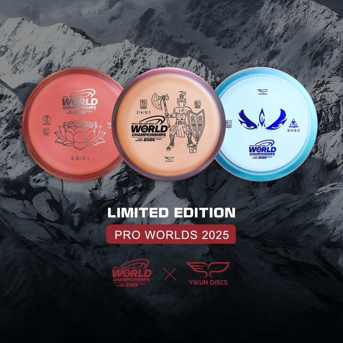 Yikun Disc Golf Putter with Neon Line flight for high visibility on outdoor courses.