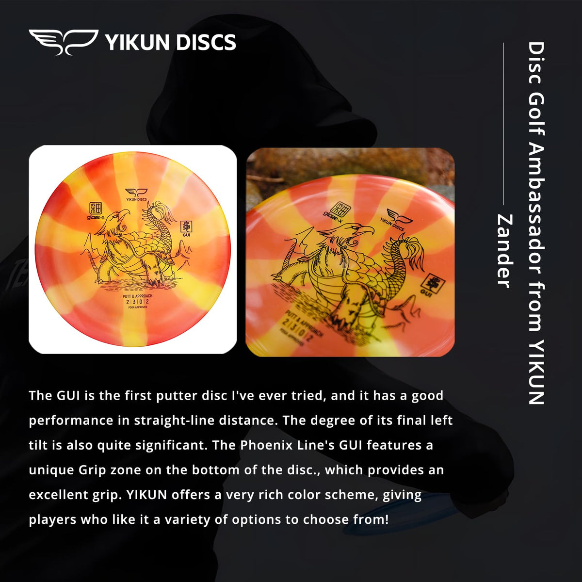 Yikun Putter orange features a reliable flight dynamics for accuracy.