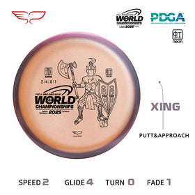 Yikun Disc Golf Putter in flight, highlighting straight-line accuracy and dependable approach.