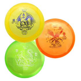 Yikun Disc Golf Starter Set driver for accurate throws and beginner-friendly practice.