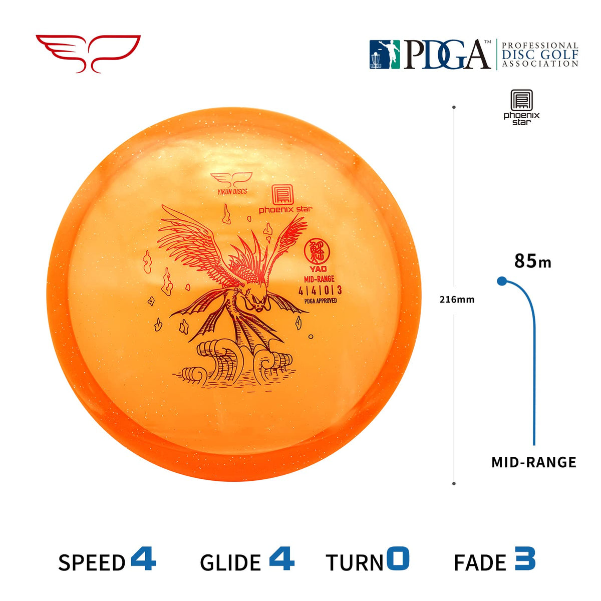 Yikun Disc Golf Starter Set midrange for versatile approach shots and reliable control.