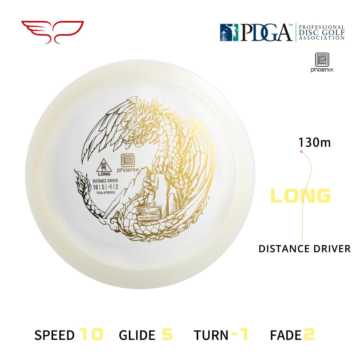 Yikundiscs Yikun distance drive demonstrates strong wind handling for consistent throws.