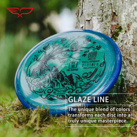Yikundiscs Yikun vibrant glaze color blend improves course visibility.