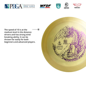 Yikundiscs Yikun fairway driver glide-profile indicates smooth flight and distance consistency.