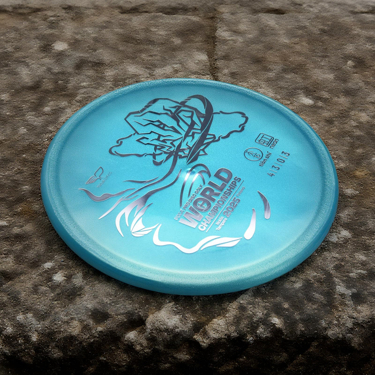 Yikundiscs Yikun midrange disc blue neon visibility aids tracking.