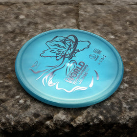 Yikundiscs Yikun midrange disc blue neon visibility aids tracking.