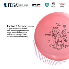 PDGA-approved GOU disc with official certification badge.
