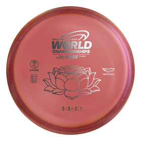 Yikun Pro Worlds 2025 Limited Edition disc front view with neon color shift for easy tracking