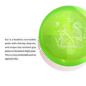 Yikun Xuan Turtle disc grip improves throw feel and spin control.