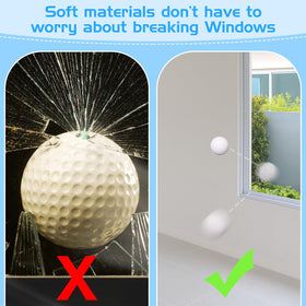 Safe limited-flight Yilloog foam golf balls for home play and events