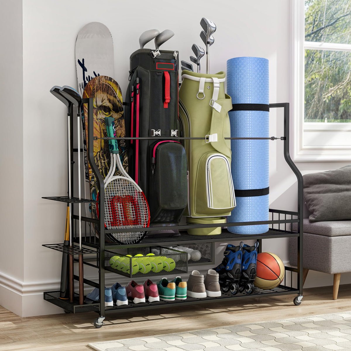 YITAHOME stylish design enhances any space while organizing gear.