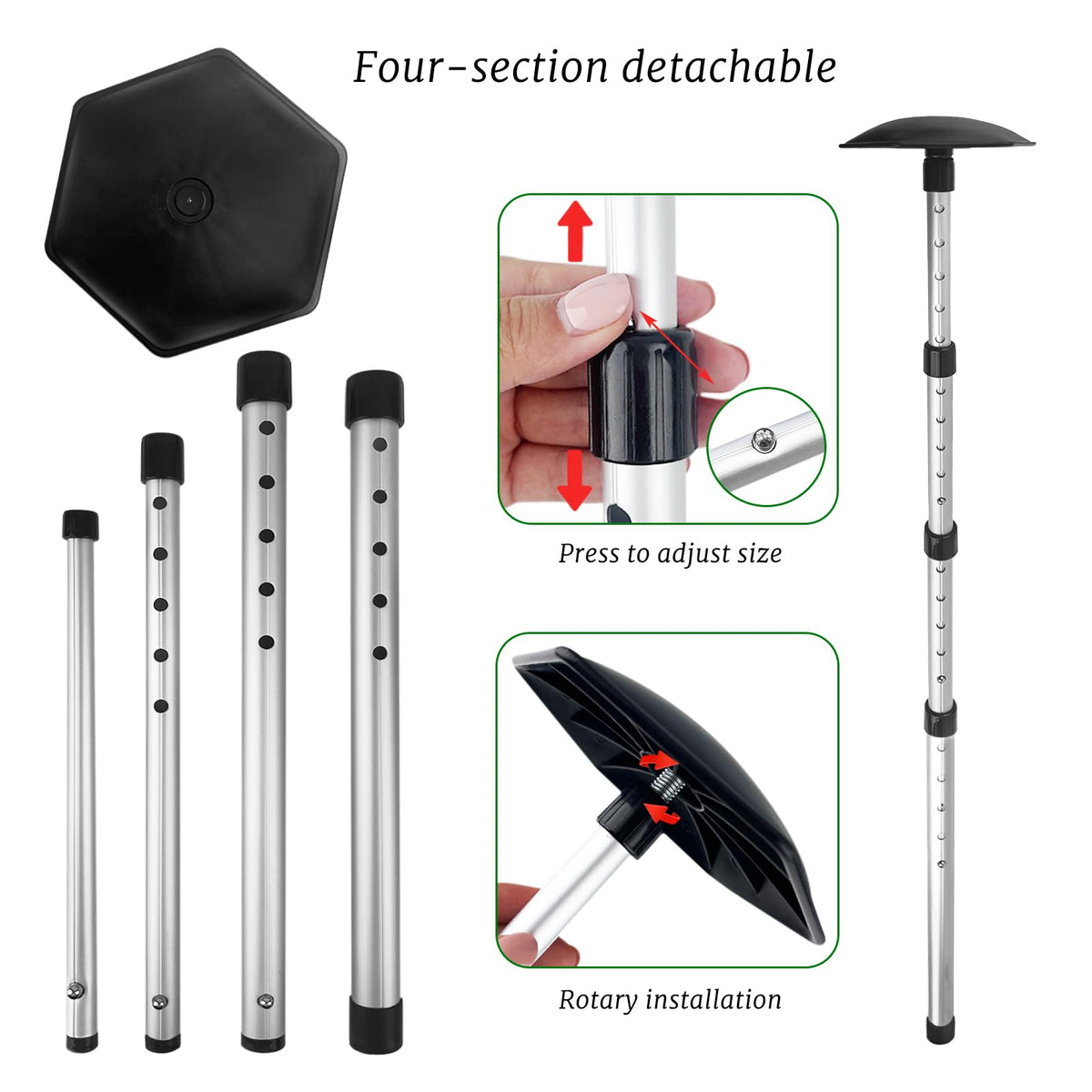 Ykimok golf bag support maintains balance and prevents tipping during loading.