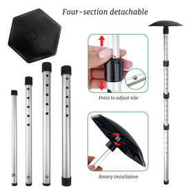 Ykimok golf bag support maintains balance and prevents tipping during loading.