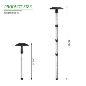 Ykimok travel pole top cap protects clubs from impact with oversized cap.