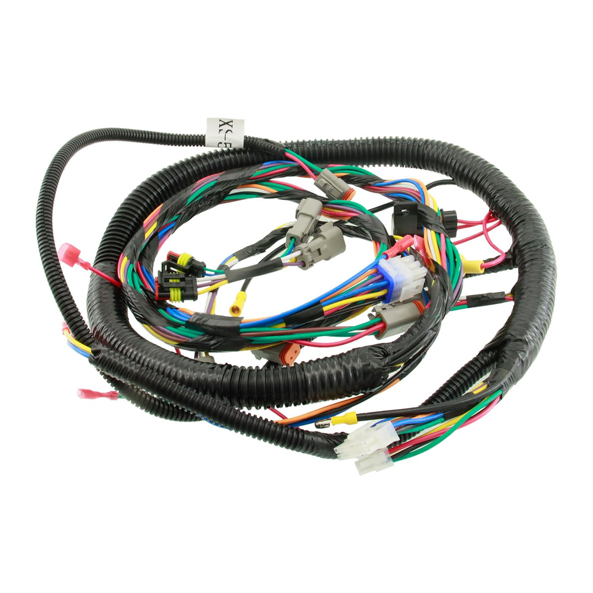 YLJCDOUN gray controller wiring harness in-use dash area, ready for install