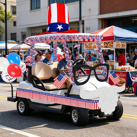 YLOLUL latex balloons create buoyant party vibes on the cart.