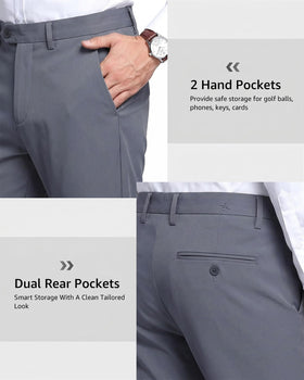 YND men's stylish multifunctional golf pants suitable for multiple occasions.