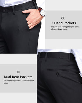 YND versatile pants for golf, travel, work, and daily wear.