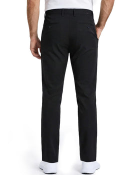 YND quick-dry fabric pants, wicking sweat to stay dry during rounds.