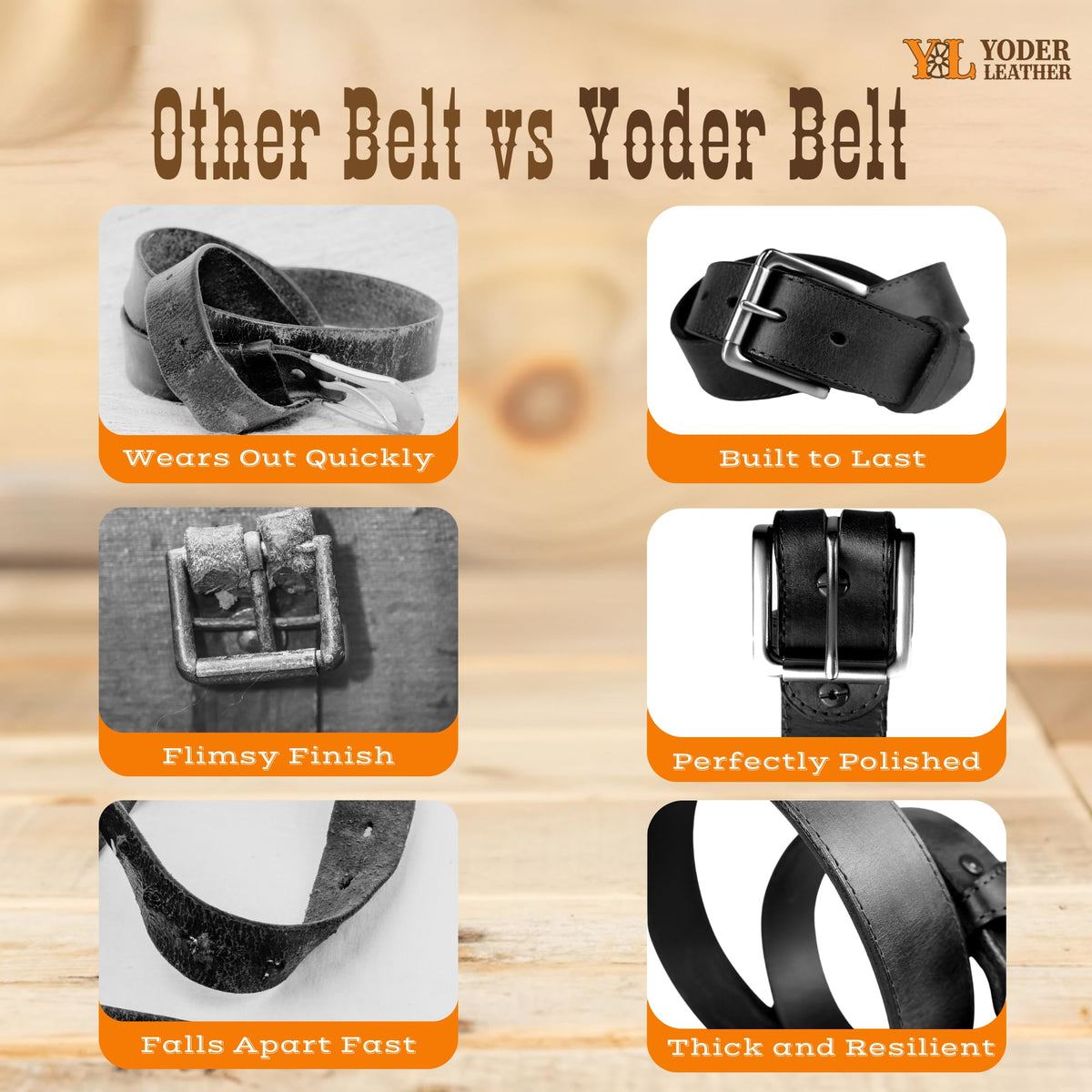 Yoder Basketweave Bridle Belt black finish offers versatile style.