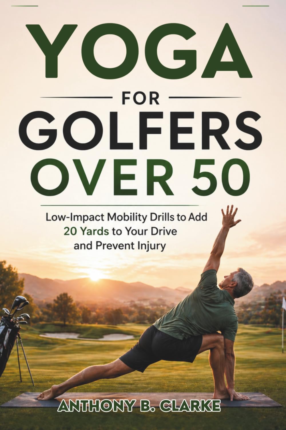 Yoga for Golfers Over 50: hero image showing a gentle hip opener to improve swing balance and flexibility.