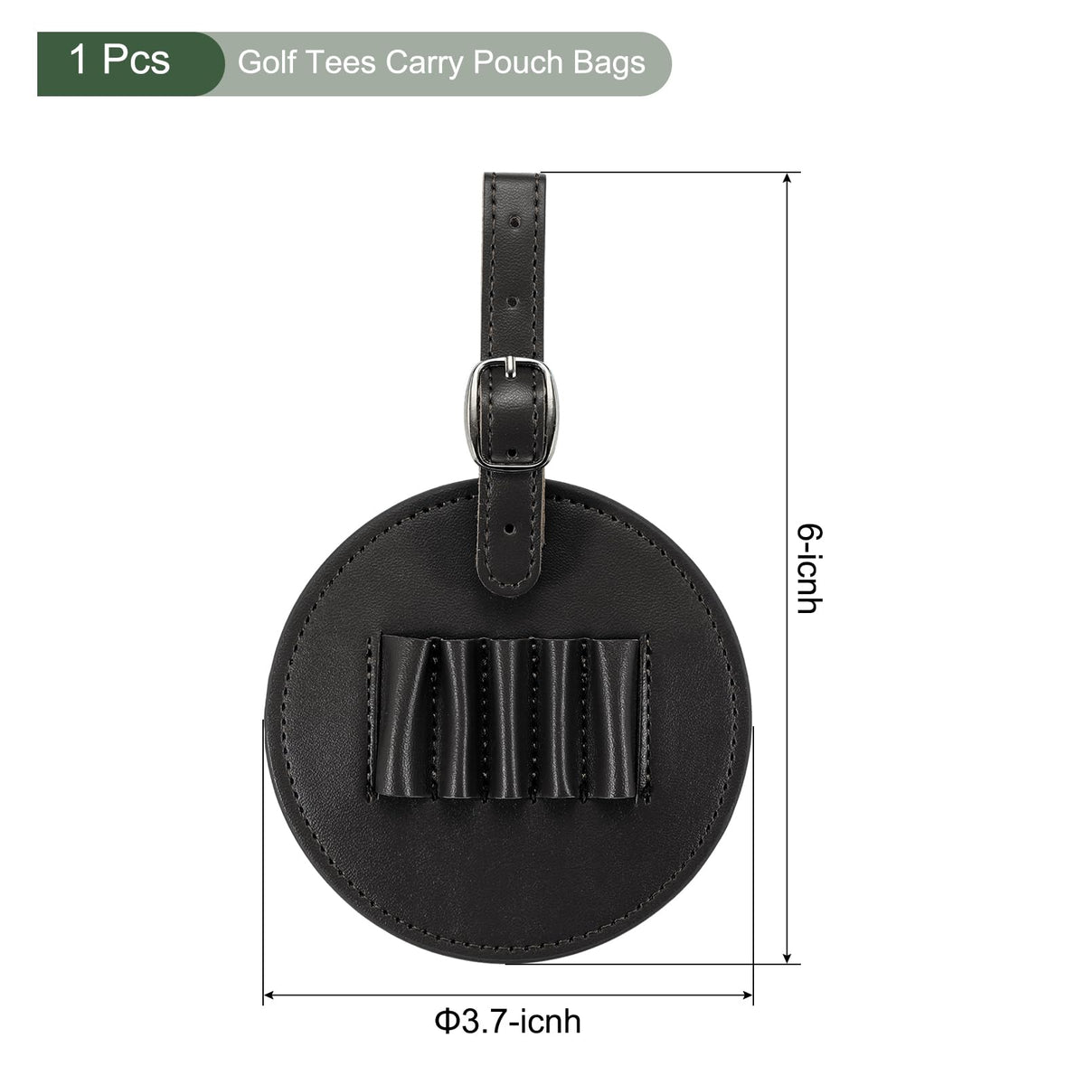 YOKIVE golf tees carry pouch with belt clip for portable storage
