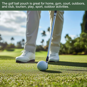 YOKIVE two-pack golf ball pouch offers portable, organized storage for rounds