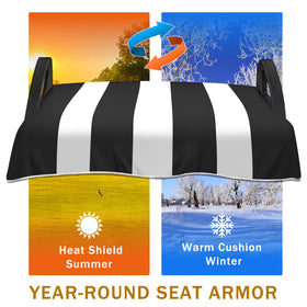 YOKYHOM all-season golf seat blanket provides heat and cold relief