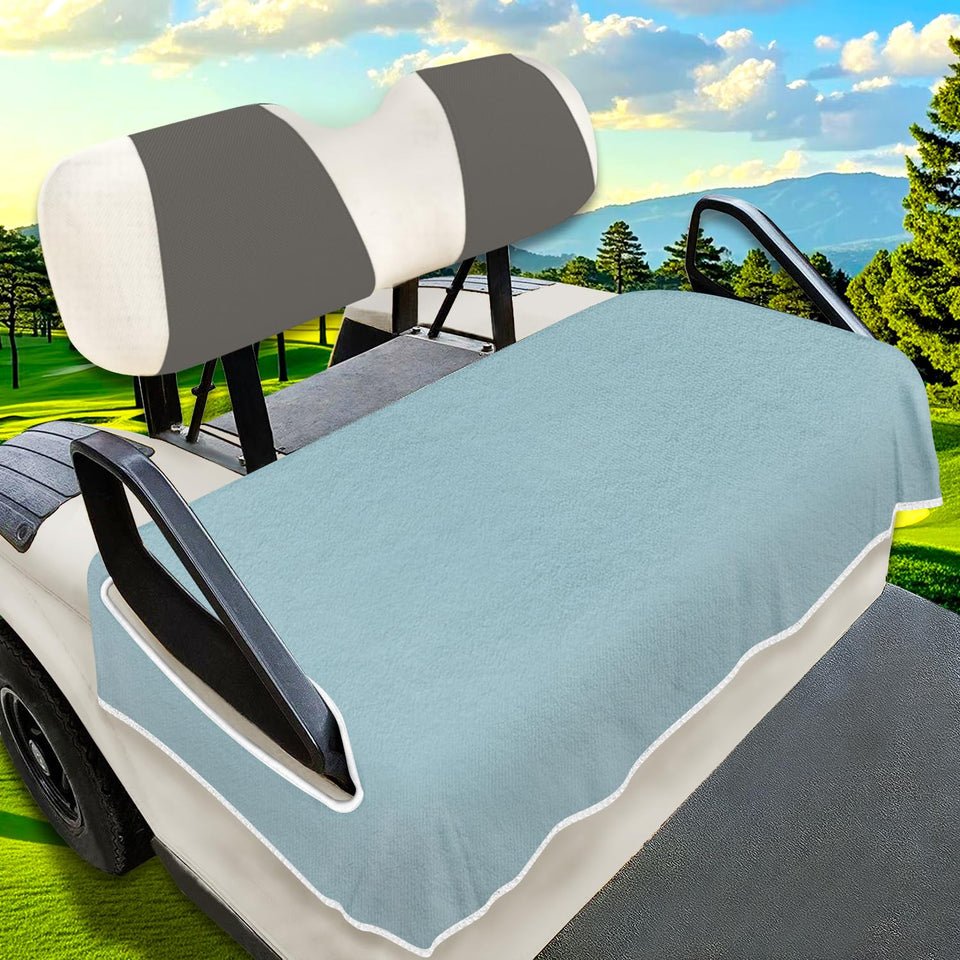 YOKYHOM golf cart seat covers on a 2/4-seater providing universal fit and protection.