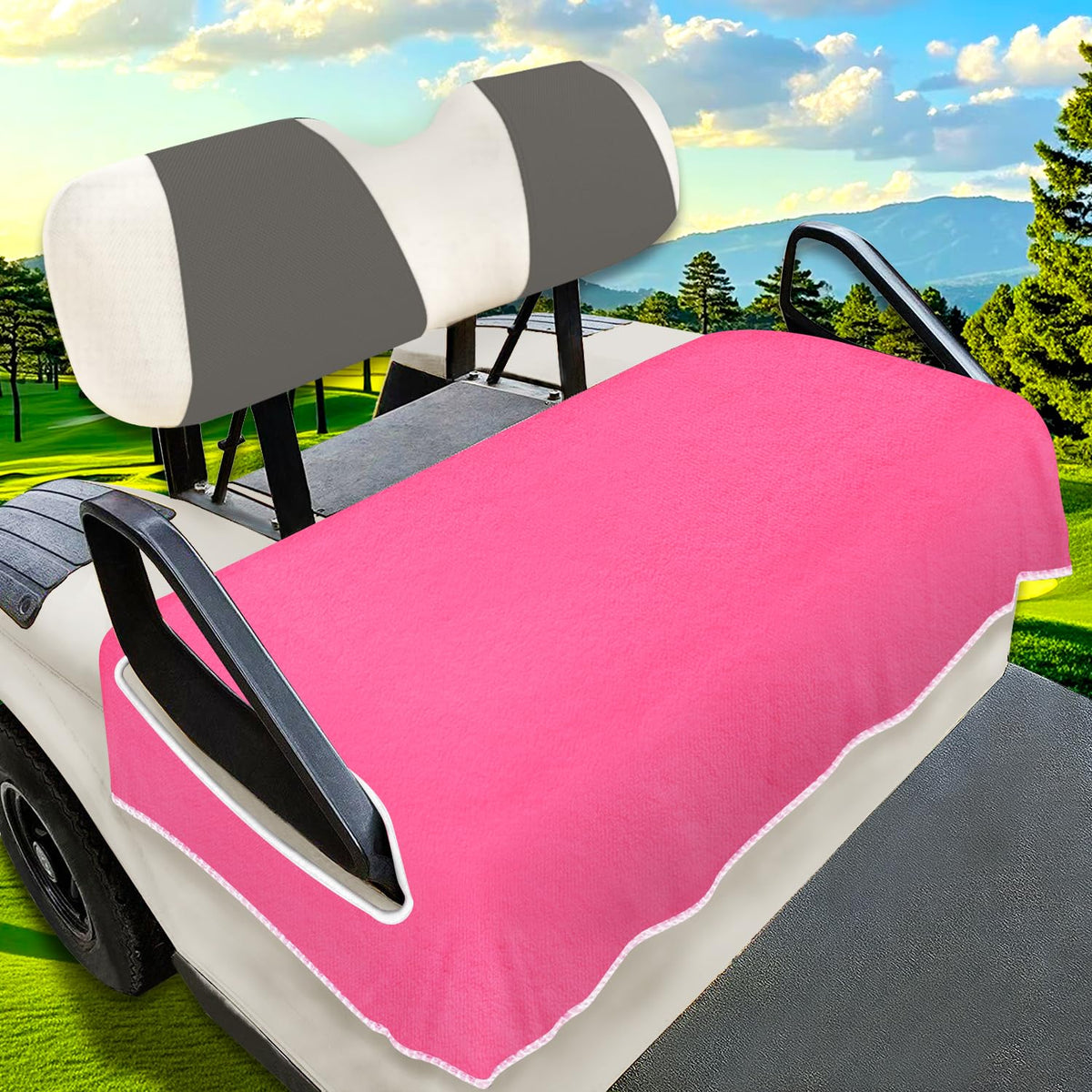 YOKYHOM golf cart seat covers fit EZGO/Yamaha/Club Car 51x31 for a clean ride.