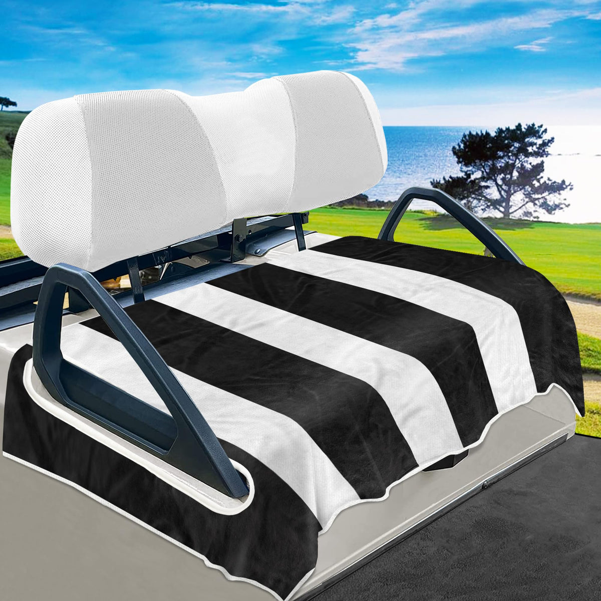 YOKYHOM universal golf seat cover 51x31 protects EZGO and Club Car seats from wear