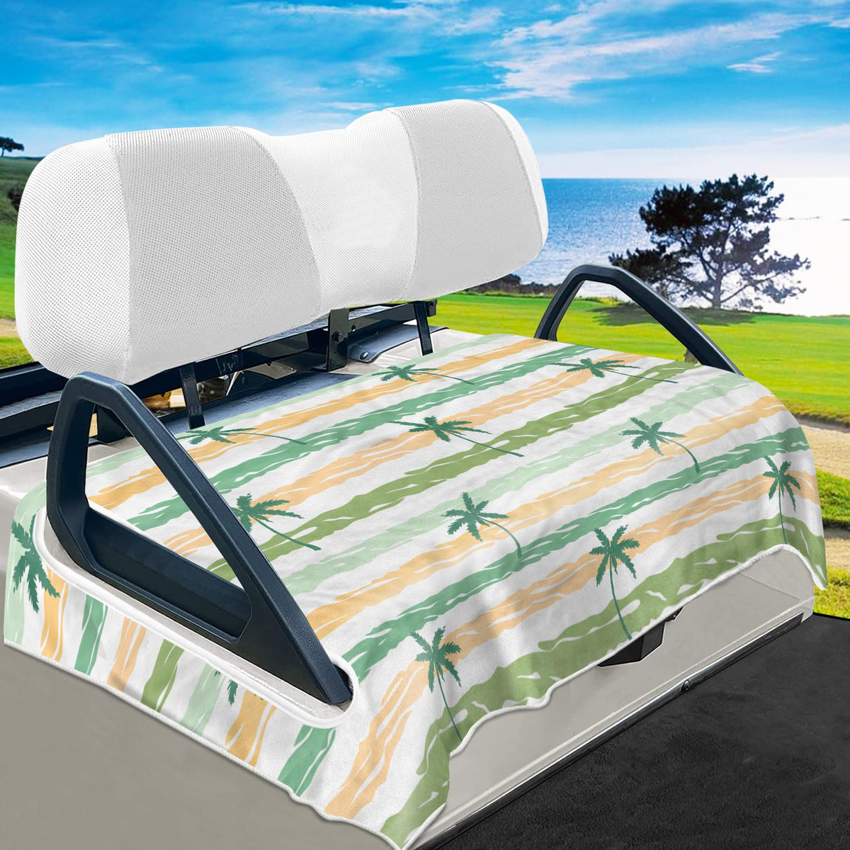 YOKYHOM golf cart seat cover universal fit protects EZGO, Club Car, Yamaha seats