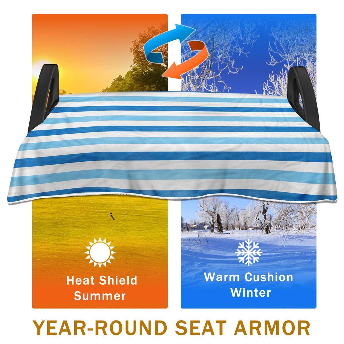 YOKYHOM microfiber seat blanket feels soft and durable for long rides