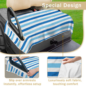 YOKYHOM universal 51x31 microfiber blanket enhances seat comfort in any season