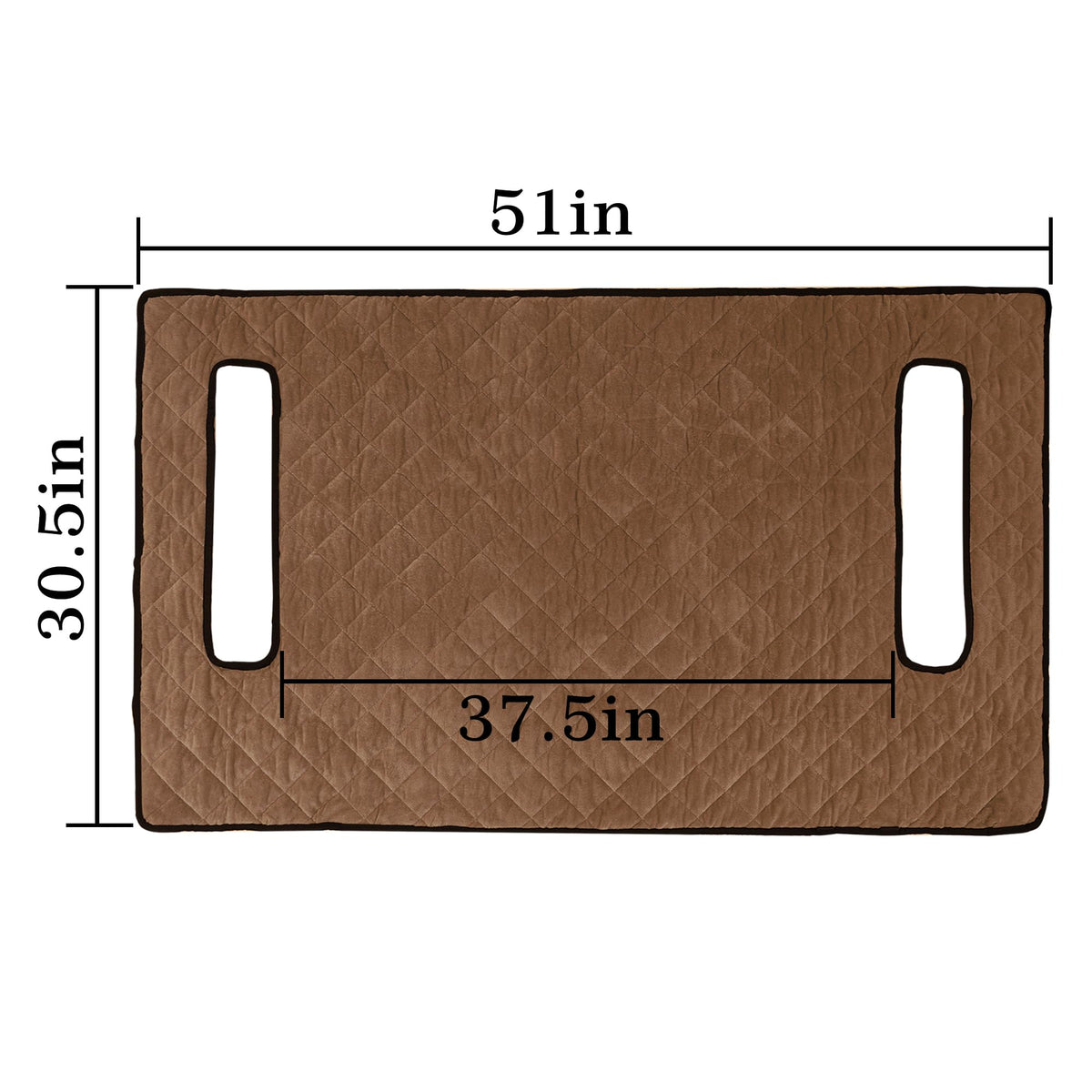 YOKYHOM 51x30.5 inch blanket laid on a golf cart seat for full coverage.