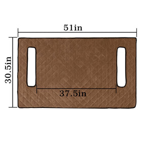 YOKYHOM 51x30.5 inch blanket laid on a golf cart seat for full coverage.