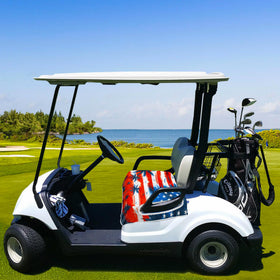 YOKYHOM machine-washable flag seat cover offers easy care and upkeep.