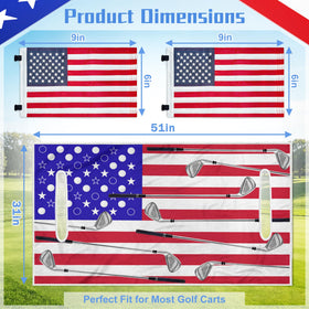 YOKYHOM embroidered American flag 6x9 highlights durable color for festive displays.